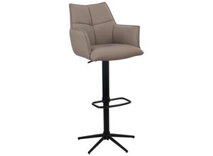 Novel Barhocker , Schwarz, Taupe