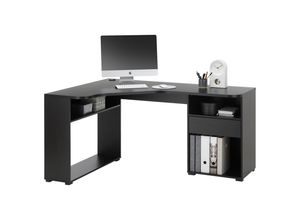 Mid.you Gamingtisch, Schwarz, Holzwerkstoff, 1