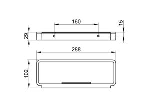 Keuco Duschkorb Plan 14958, komplett, verchromt/schwarzgrau, 14958010037 14958010037