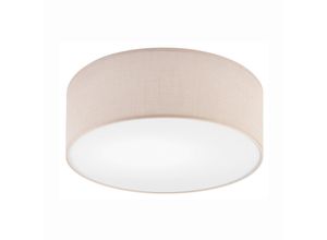 Deckenleuchte Vivian, Beige, Textil, rund,rund,