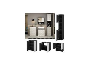 Vicco Badmöbel-Set Badezimmer-Möbel Bad-Schrank Edge
