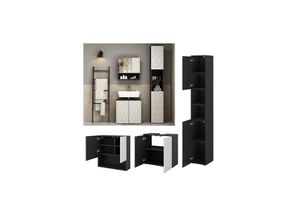 Vicco Badmöbel-Set Badezimmer-Möbel Bad-Schrank Edge