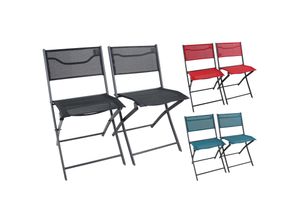 VCM 2er Set Klappstuhl Metall
