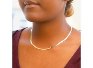 Schlangen-Halskette aus 375er Gold