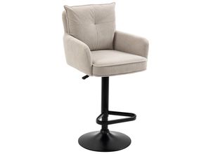 Novel Barhocker , Schwarz, Beige