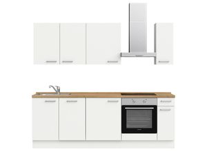 Nobilia Küchenleerblock Touch, Weiß, Eiche,