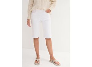 bonprix Stretch-Bermuda (2er Pack), weiß,