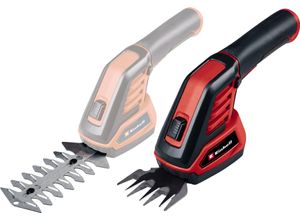 Akku-Gras- und Strauchscherenset EINHELL "GC-CG 3,6/70 Li WT", rot, Gartenscheren-Maschinen, mit Akku 3,6V/2Ah und Ladekabel