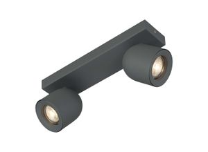 Böhmer Deckenstrahler 2xGU10 Struktur grau