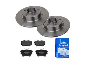 ATE Bremsensatz-Hinterachse IJF141E807 Bremsensatz, Scheibenbremse hinten rechts links voll 280mm für RENAULT FIAT VAUXHALL OPEL NISSAN 43206-00QAD 44