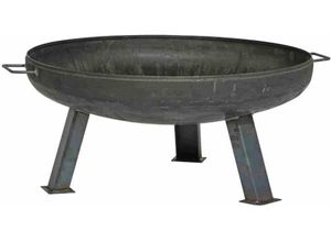 Feuerschale SIENA GARDEN "XXL anthrazit Ø 100 cm", grau (anthrazit), B:100cm H:38cm L:100cm Ø:100cm, Stahl, Feuerkörbe, langlebiges Produkt, Stahl unbehandelt