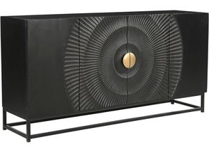 Sideboard SIT, gold (schwarz, gold),