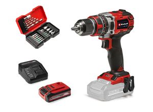 Akku-Schlagbohrschrauber EINHELL "PROFESSIONAL TP-CD 15/50 BL (1x4,0 Ah Plus)", schwarz, rot, B:7,4mm H:20,1mm L:20mm, Bohrmaschinen, Inkl. Akku und Ladegerät