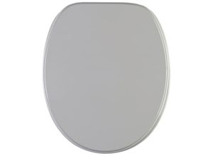 WC-Sitz SANILO, grau, B:37,7cm L:47cm, MDF - Mitteldichte Holzfaserplatte, WC-Sitze, einfarbig