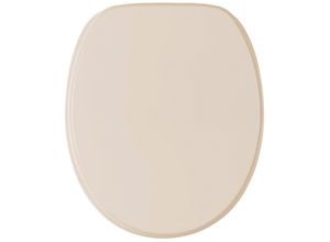 WC-Sitz SANILO, beige, B:37,7cm L:47cm, MDF - Mitteldichte Holzfaserplatte, WC-Sitze, einfarbig