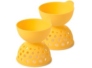 Eier-Pochierer OXO GOOD GRIPS, gelb,
