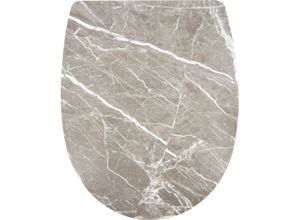 WC-Sitz ADOB, weiß (marmor, weiß), B:36cm L:45,5cm, Thermoplast, WC-Sitze, WC-Sitz