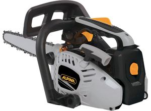 Benzin-Kettensäge ALPINA-GARDEN "APR 25 C 10", schwarz, B:50cm H:26cm T:26cm, Metall, Kettensägen, Carvingschwert, Tophandle