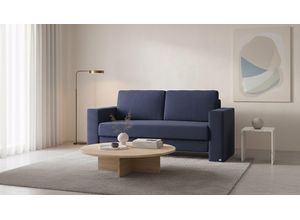 BRUNO Schlafsofa 160cm in Blau