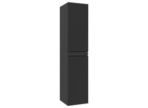Mid.you Hochschrank, Schwarz, Metall, 2