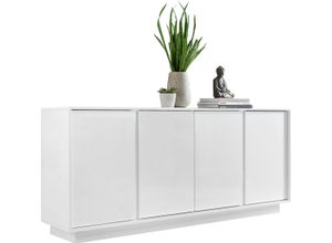 Sideboard HOME AFFAIRE "Ice", weiß (weiß hochlglanz lack), Sideboards, Sideboard, grifflos