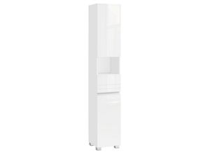 Mid.you Hochschrank, Weiß, Holzwerkstoff, 5