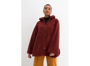 bonprix Teddy-Fleece Jacke in A-Linie