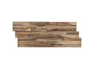 Wandverkleidung Teak Elegance, Braun, Holz,