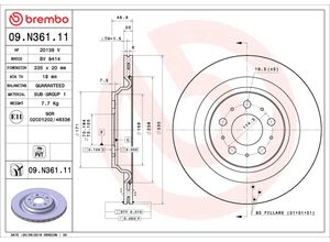 BREMBO Bremsscheibe COATED DISC LINE