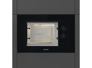 Gorenje Einbaumikrowelle, Schwarz, Metall, Glas,