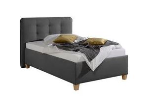 Polsterbett MAINTAL, grau (anthrazit), B:138cm