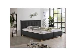 Polsterbett MAINTAL, grau (anthrazit), B:178cm