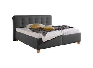 Polsterbett MAINTAL, grau (anthrazit), B:198cm