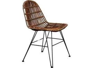 Rattanstuhl SIT, beige (natur, schwarz),