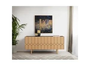 Kommode WOODMAN, braun (eiche, schwarz),