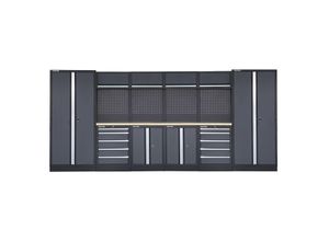 Feistos Werkstatteinrichtung Apollo 15 Schwarz/Anthrazit 46x456x200cm