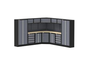 Feistos Werkstatteinrichtung Apollo 30 Schwarz/Anthrazit 46x314x200cm