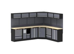 Feistos Werkstatteinrichtung Apollo 32 Schwarz/Anthrazit 46x514x200cm