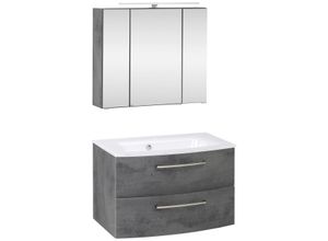 Badmöbel-Set 3-tlg inkl. LED Stockholm