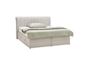 Boxspringbett Belano Creme ca. 200x200cm