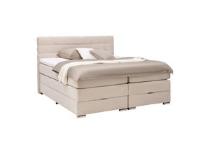 Boxspringbett London Creme ca. 180x200cm