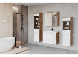 Badmöbel-Set 5-tlg. Madrit mit LED