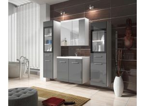 Badmöbel-Set 5-tlg. Madrit mit LED