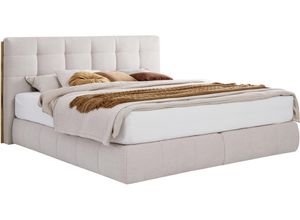 Boxspringbett Lavenito Weiß ca. 160x200cm