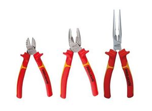 Projahn VDE Zangen-Set, 3-teilig, Werkzeugstahl, Mehrkomponenten-Griff