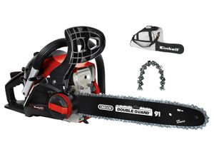 Benzin-Kettensäge EINHELL "GC-PC 1435 I TC Kit", rot, schwarz, B:26,8cm H:73cm T:28,8cm, Kettensägen, inkl. Benzin-/Öl-Mischflasche und Schwertschutz-Tasche