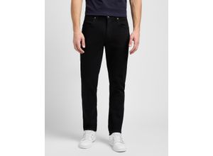 Straight-Jeans LEE "Brooklyn", Herren, Gr. 38, Länge 30, schwarz (clean, schwarz), Denim/Jeans, Obermaterial: 98% Baumwolle, 2% Elasthan, normal lang, Jeans Straight-Jeans
