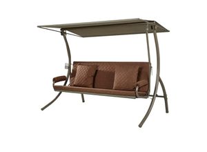 Angerer Hollywoodschaukel Denver - braun - Materialmix - 210 cm - 160 cm - cm 145,0 - Möbel Kraft