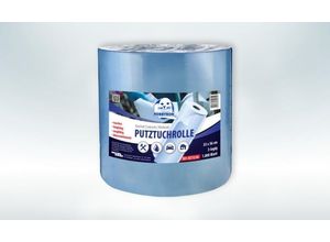 Walter Schmidt Chemie Putztuchrolle 33x36cm, 1.000Blatt, 3-lagig 4378000000 Putz-Papierrolle Blau