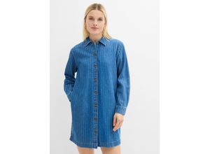 bonprix Jeanskleid Langarm mit Streifen